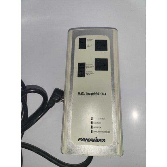 PANAMAX MIP-15LT 2 OUTLETS TELCO/LAN SURGE PROTECTOR - Works! - Picture 4 of 12